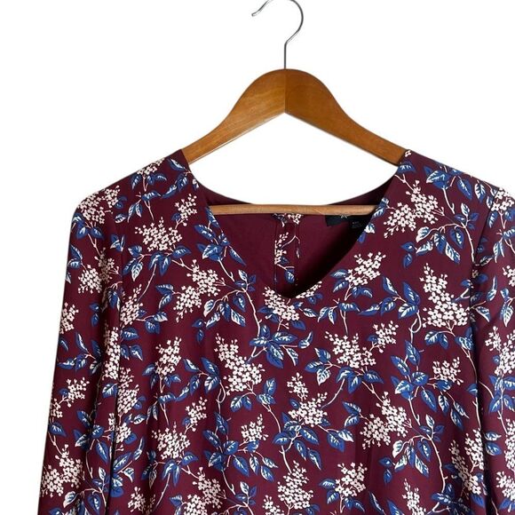 Madewell floral long sleeve shift dress. Size xxs - Picture 2 of 8